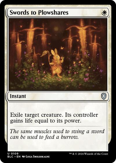 Swords to Plowshares (Commander: Bloomburrow) Light Play