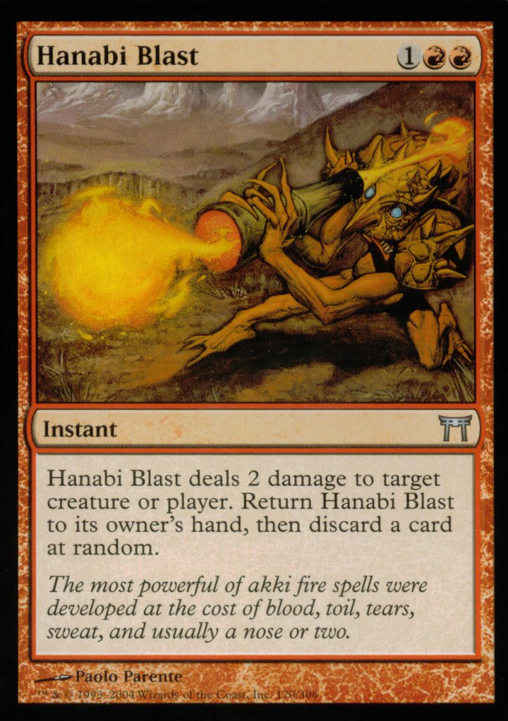 Hanabi Blast (Champions of Kamigawa) Light Play