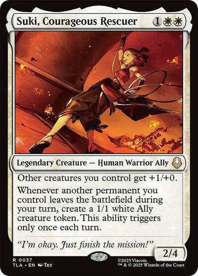 Suki, Courageous Rescuer (Avatar: The Last Airbender) Light Play Foil