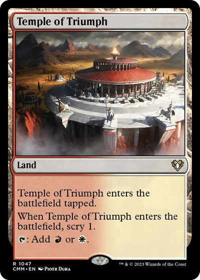 Temple of Triumph (Commander Masters) Light Play