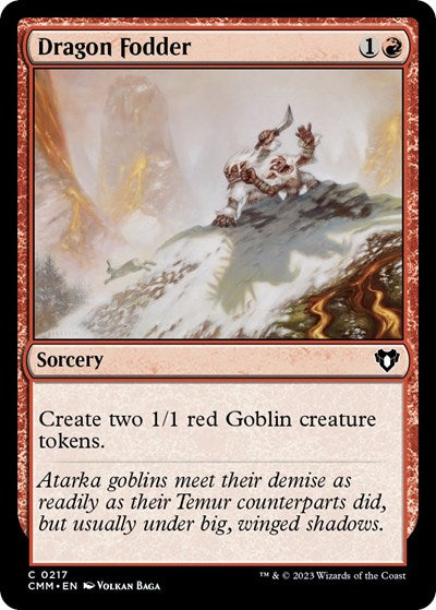 Dragon Fodder (Commander Masters) Light Play