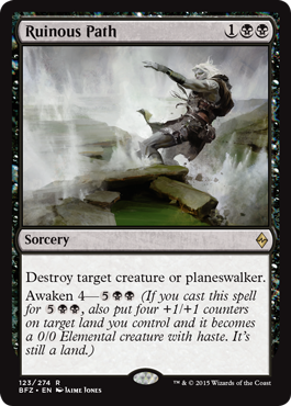 Ruinous Path (Battle for Zendikar) Light Play