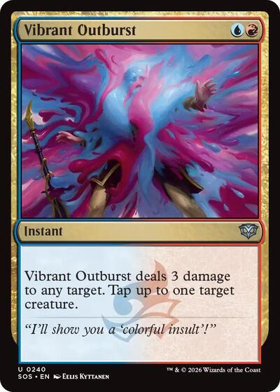 Vibrant Outburst (Secrets of Strixhaven) Light Play