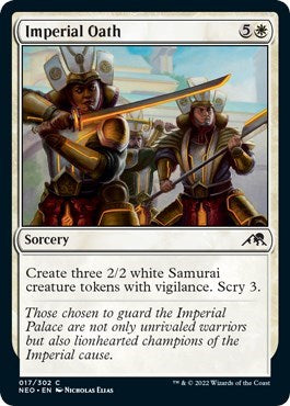 Imperial Oath (Kamigawa: Neon Dynasty) Light Play Foil