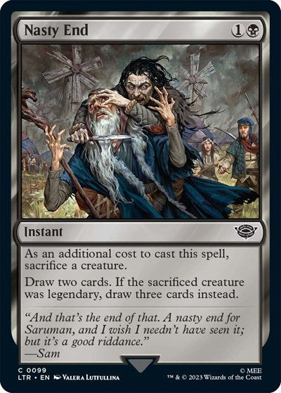 Nasty End (Universes Beyond: The Lord of the Rings: Tales of Middle-earth) Light Play Foil