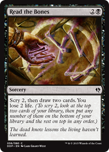 Read the Bones (Duel Decks: Zendikar vs Eldrazi) Medium Play