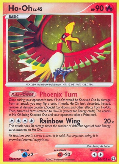 Ho-Oh (Secret Wonders) Light Play Reverse Holofoil