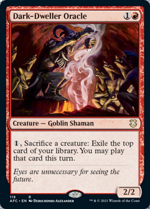 Dark-Dweller Oracle (Commander 2021 Forgotten Realms) Light Play
