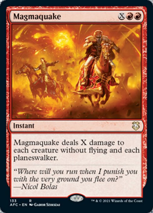 Magmaquake (Commander 2021 Forgotten Realms) Light Play