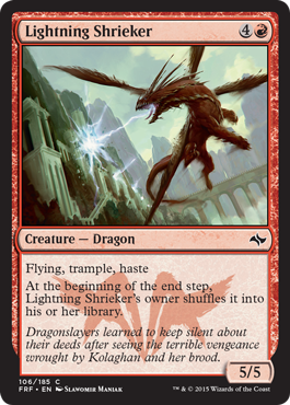 Lightning Shrieker (Fate Reforged) Medium Play