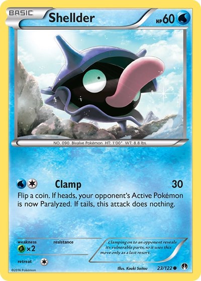 Shellder (23) (XY - BREAKpoint) Heavy Play