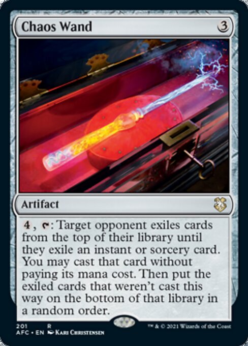 Chaos Wand (Commander 2021 Forgotten Realms) Light Play