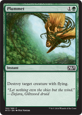 Plummet (Magic 2015 Core Set) Light Play