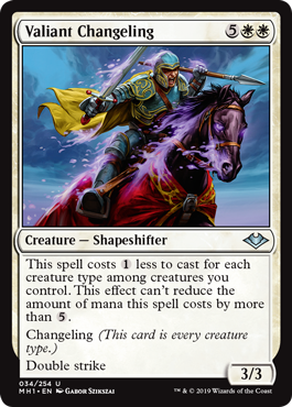 Valiant Changeling (Modern Horizons) Light Play