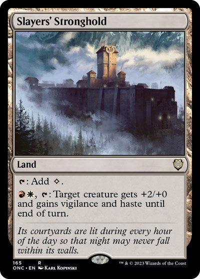 Slayers' Stronghold (Commander: Phyrexia: All Will Be One) Light Play