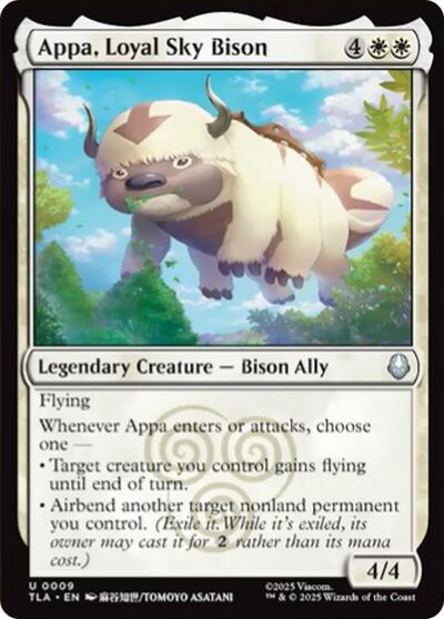 Appa, Loyal Sky Bison (Avatar: The Last Airbender) Light Play Foil
