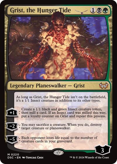 Grist, the Hunger Tide (Commander: Duskmourn: House of Horror) Light Play