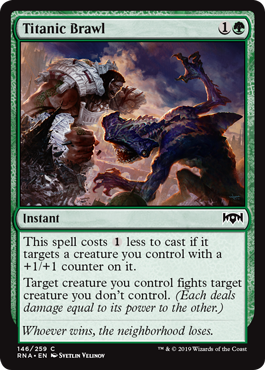 Titanic Brawl (Ravnica Allegiance) Light Play