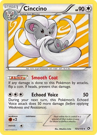 Cinccino (Legendary Treasures) Heavy Play Reverse Holofoil