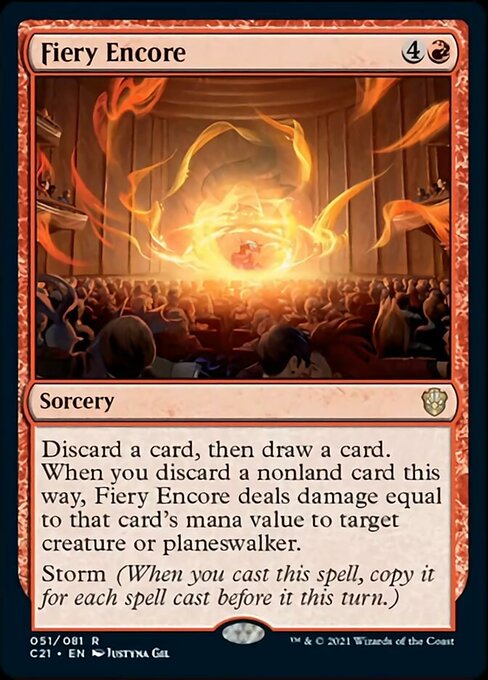 Fiery Encore (Commander 2021 Strixhaven) Light Play