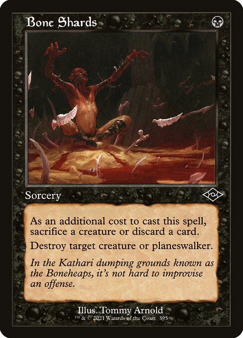 Bone Shards (Retro Frame) (Foil Etched) (Modern Horizons 2) Light Play Foil