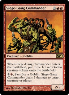Siege-Gang Commander (Magic 2010 Core Set) Medium Play