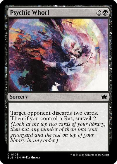 Psychic Whorl (Bloomburrow) Light Play Foil