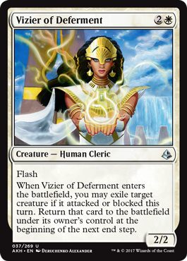 Vizier of Deferment (Amonkhet) Light Play
