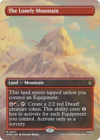 The Lonely Mountain (Borderless) (0207) (The Hobbit) Light Play