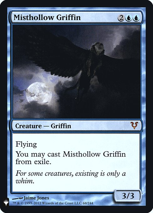 Misthollow Griffin (Mystery Booster Retail Edition Foils) Light Play Foil