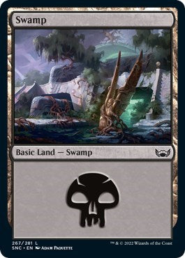 Swamp (267) (Streets of New Capenna) Light Play