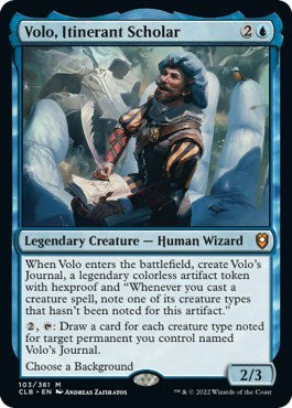 Volo, Itinerant Scholar (Commander Legends: Battle for Baldur's Gate) Light Play Foil