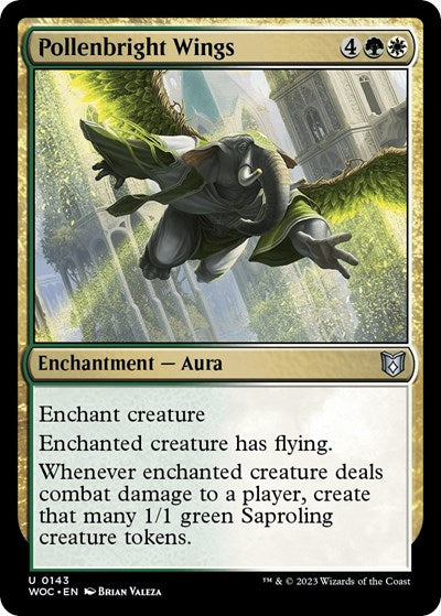 Pollenbright Wings (Commander: Wilds of Eldraine) Light Play