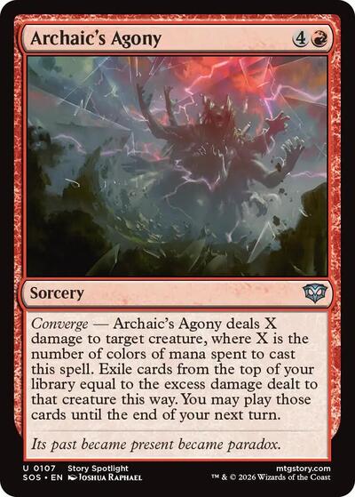Archaic's Agony (Secrets of Strixhaven) Light Play Foil