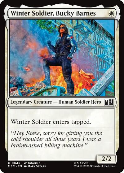 Winter Soldier, Bucky Barnes (Commander: Marvel Super Heroes) Light Play