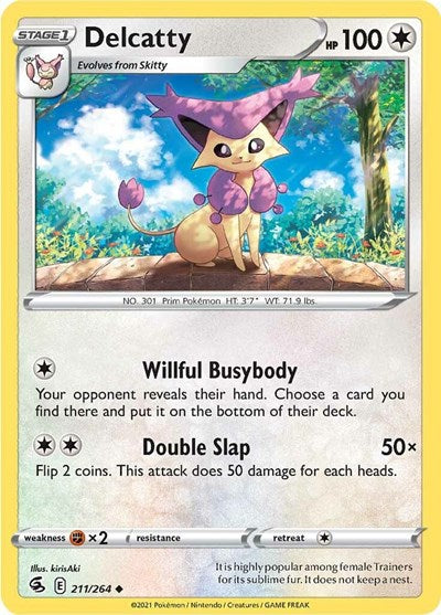 Delcatty (SWSH08: Fusion Strike) Light Play