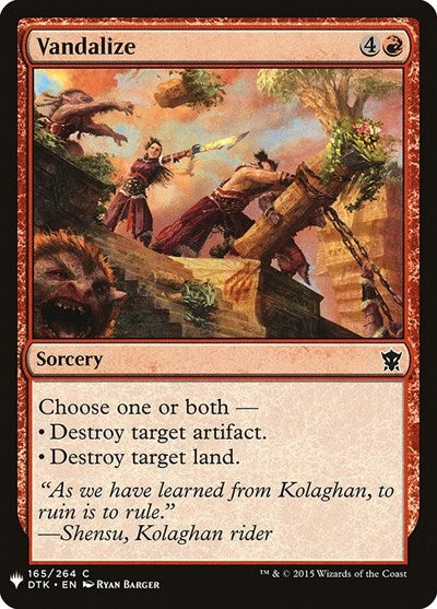 Vandalize (Mystery Booster) Light Play
