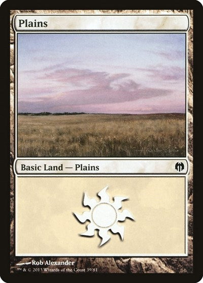Plains (39) (Duel Decks: Heroes vs. Monsters) Light Play