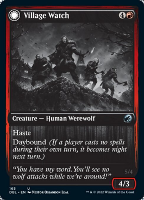 Village Watch / Village Reavers (Innistrad: Double Feature) Light Play