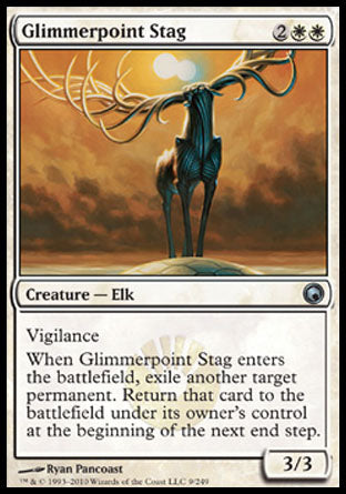 Glimmerpoint Stag (Scars of Mirrodin) Light Play