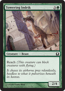 Towering Indrik (Return to Ravnica) Light Play