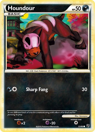 Houndour (53) (Undaunted) Damaged / Poor