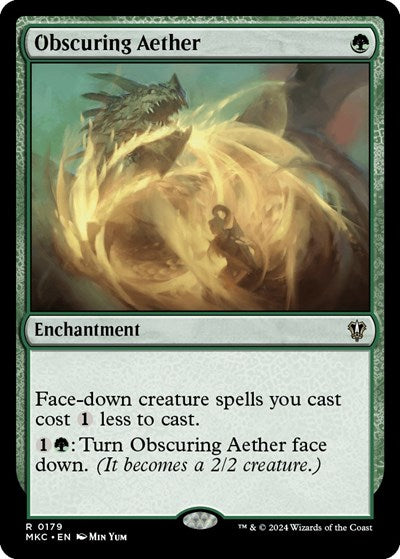 Obscuring Aether (Commander: Murders at Karlov Manor) Light Play