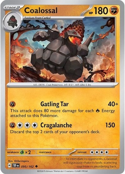 Coalossal (SV05: Temporal Forces) Light Play Reverse Holofoil