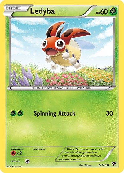 Ledyba (XY Base Set) Damaged / Poor