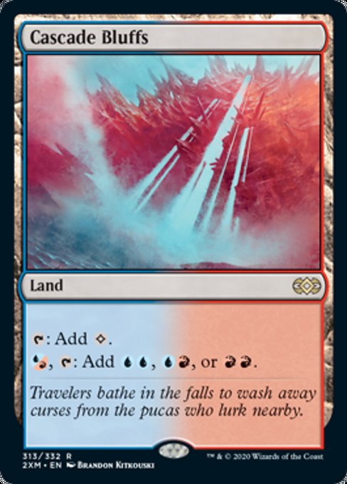 Cascade Bluffs (Double Masters) Light Play Foil
