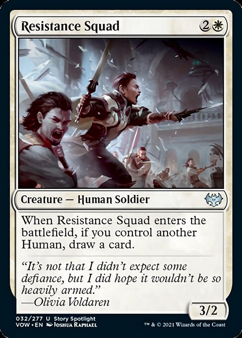 Resistance Squad (Innistrad: Crimson Vow) Light Play