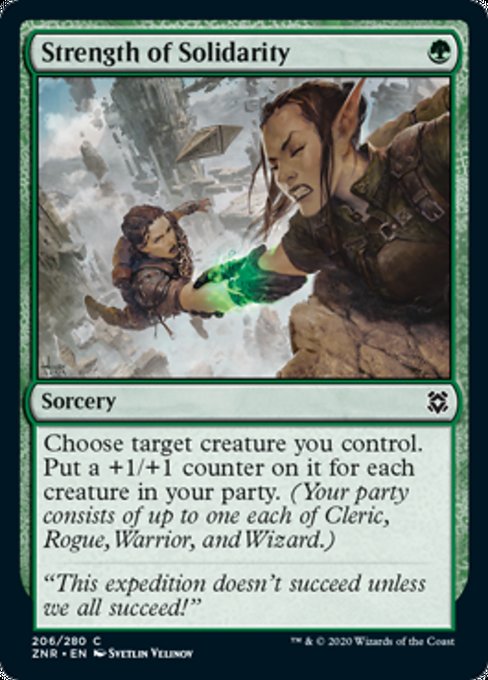 Strength of Solidarity (Zendikar Rising) Damaged / Poor