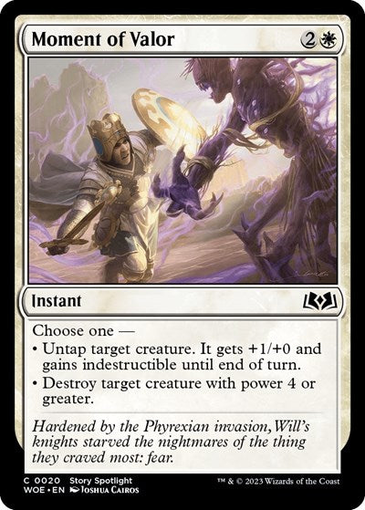 Moment of Valor (Wilds of Eldraine) Light Play