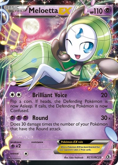 Meloetta EX (Legendary Treasures: Radiant Collection) Medium Play Holofoil